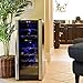 Avalon Bay Wine Cooler 18 Bottle Capacity Freestanding Silent Chiller, Digital Control Refrigerator, AB-Wine18S Black Silver