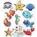 Non-Slip Bathtub Stickers Marine Creatures Stickers Cute Bathtub Dress up Baby Shower Fun Stickers Suitable for Room Desktop Wash Basin Bathroom Glass Door Dress up 10 pcs