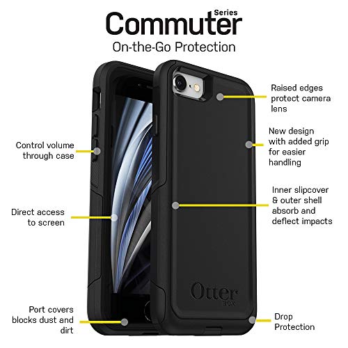 OtterBox COMMUTER SERIES Case for iPhone SE (3rd and 2nd gen) and iPhone 8/7 BLACK Pricepulse