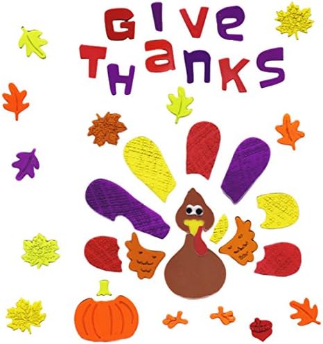 Gel Charms Thanksgiving Window Clings Wild Turkey