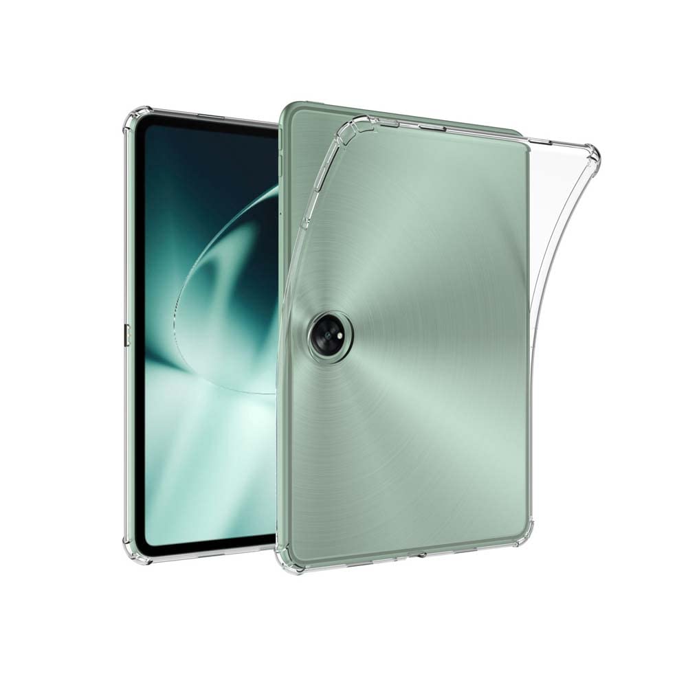 QINOUK Clear Case for OnePlus Pad, [Airbag Protection] Ultra-thin HD Clear, Soft TPU Shockproof Protective Case for OnePlus Pad-Transparent