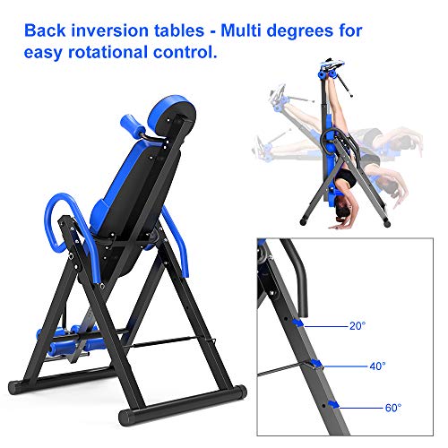 YOLEO Gravity Heavy Duty Inversion Table with Adjustable Headrest