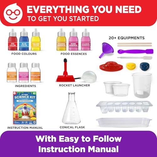 Doctor Jupiter Science Experiments Kit for Kids Ages 4+ | Birthday Gift for 4-5-6-7 Years Old Girls and Boys | STEM Toys | Chemistry Set | 50+ Experiments Starter Series