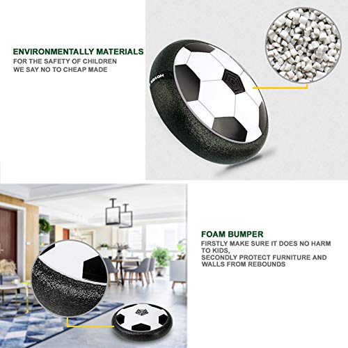 Kids Toys Hover Soccer Ball - LED Air Power Soccer Set with 2 Goals and an Inflatable Ball, Indoor Outdoor Sport Ball Training Games, Soccer Toys for 2 3 4 5 6 7 8- 12 Year Old Boy Girl Best Gifts - Thumbnail 3