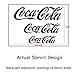 J BOUTIQUE STENCILS Cocacola Stencil - Medium Size - Reusable Template for Crafting DIY Room decor Wall art furniture