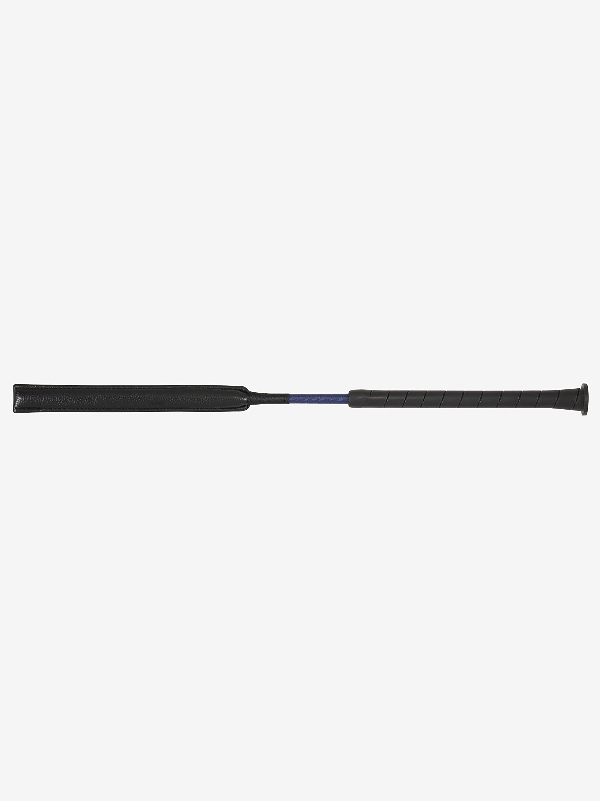 LeMieux Jumping LeBaton Whip 57cm in Navy - Horse Riding Crop for Equestrian Training - Comfortable Soft PU Leather Stick with Shock Absorbing Pad