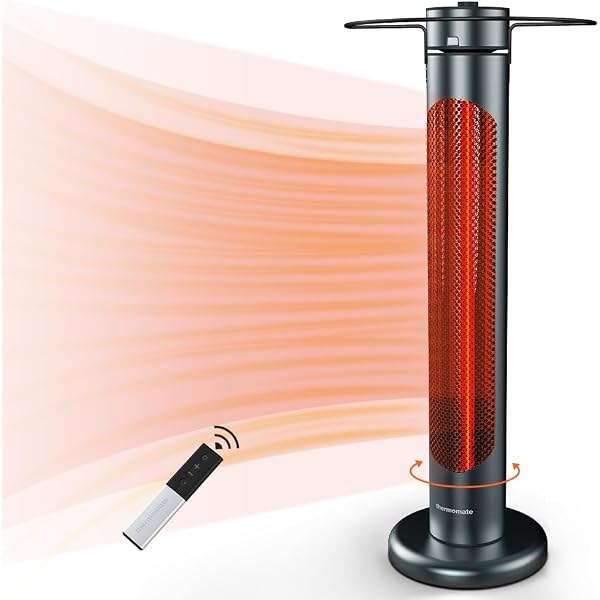 Amazon.com : EAST OAK Outdoor Patio Heater,1500W Portable Outdoor Indoor Electric  Heater with IP65 Waterproof Tip-over Protection 3 Heat Settingsu002624 Hours  Timing Tower Infrared Heater for Garage Restaurant Use : Patio, Lawn