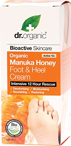 Dr organic manuka honey foot & heel cream 125ml by Dr. Organic