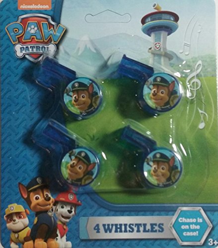 Nickelodeon Paw Patrol Four Whistles, Party Favors