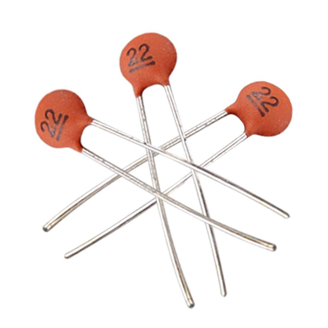 sourcingmap 100 x 22pF 50V Low Voltage Radial Ceramic Disc Capacitors