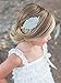 Qteland 2-Pack Baby Girl Headbands for Toddlers Baby Girl Stuff for Newborn Baby Shower Gifts Baptism Headband Flower Girl Headpiece Accessories for Girls