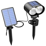 Mpow Owl Led Solar Spotlight outdoor,LED Light Waterproof Outdoor Security Lighting for Patio