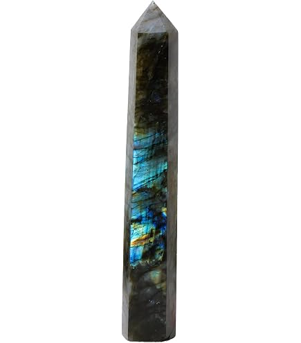 A+ Grade Black Obsidian Tower Point Obelisk – Polished Crystal Wand Healing Stone, Brazil