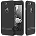 iPhone 7 Plus Case, ROCK [Royce] - Jet Black [Ultra Thin][Heavy Duty][Metal Texture Side Buttons][Dual Layered][Slim Fit][Hard PC + Soft TPU] For Apple iPhone 7 Plus (2016)