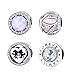 WOSTU 925 Sterling Silver Bead Charms Forever Family Charm Anchor Good Luck Charms Women Girls Bead Charm Fit Bracelet Necklace