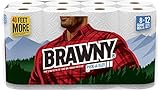Brawny Paper Towels, Pick-A-Size, Giant Roll, White - 8 Pack