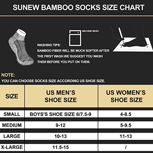 Bamboo-Socks-Sunew-Unisex-Super-Soft-Cushioned-Comfortable-Wicking-Moisture-No-ShowLow-cut-Workout-Socks-136-Pairs
