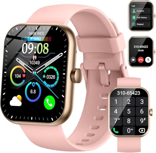 Motast Smartwatch Herren Damen,2026 1,96"HD Bluetooth-5.4-Anrufe Fitnessuhr