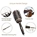 FIXBODY Hair Brush, Round Brush for Blow Drying, Curling, Styling, Nano Thermal Ceramic & Ionic Tech, Boar Bristle, Volume & Shine, Brown (3 Inch, 1.7 Inch Barrel)