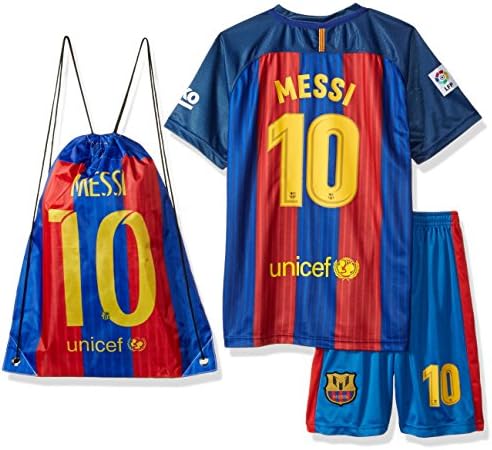 Lionel Messi Jersey Style Picture Drawstring Backpack ✓ Premium Unique School Bag ✓ Perfect Gift for Messi Soccer Fans