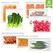 Reusable Storage Bags, Ziplock Food Sandwich Bags for Liquid, Snack, Lunch, Fruit, Freezer, Leakproof EXTRA THICK (8PACKS-3 Sandwich Bags + 3 Snack Bags + 2 Freezer)