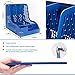 Leven Desk Organizer with Extra Storage Case, Large Space Desktop Magazine File Holder with 3 Vertical Compartments for Office Organization