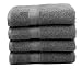 Ariv Collection Premium Bamboo Cotton Bath Towels - Natural, Ultra Absorbent and Eco-Friendly 30" X 52" (Grey) (4 piece set) primary
