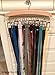 Ohuhu Belt Hanger Organizer for Closet 2 Pack 12 Hooks Max 36 Belts Tie Rack Wooden Belt Holder for Storage 360 Degree Rotating Space Saver Organizer for Men Women Belt Tie Scarf-Burlywood