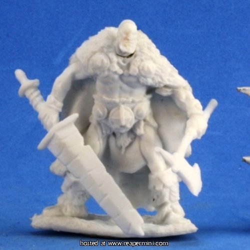 RPR77199 Bones Thund Bloodwrack, Barbarian Miniature Reaper
