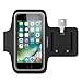 Maxboost Armband [Original+] For Large Phone, iPhone X, iPhone 8 Plus, iPhone 7/6/6S PLUS, Galaxy s8 Plus, LG G6,Note 5 (fits Otterbox Defender Lifeproof case) Exercise Running Pouch Key Holder -Black