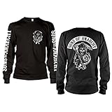 Officially Licensed Merchandise SOA Backpatch Long Sleeve T-Shirt (Black), Medium