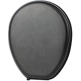 Khanka PU Leather Carrying Travel Case Cover Box Bag for LG Electronics Tone + HBS-730 HBS730 HBS 730 700 750 800 900 700W Stereo Wireless Bluetooth Headset HeadPhone Black Color