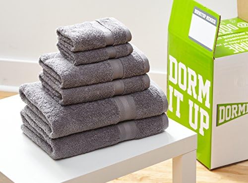 Premium 100% Cotton Basic Gray Hand Towels Set of 2