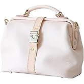 TANGENT LINEAR Soft Leather Doctors Bag- Doctor Style Bag, Leather Purse, Off Shoulder Bag, Every Day Carry large