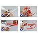 SKYREAT Snap On/off Prop Guards Guard-Quick Release Propeller Protector for DJI Phantom 4 /4 Pro Quadcopter White & Red