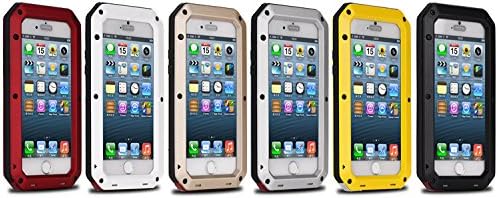 Waterproof Shockproof Aluminum Gorilla Metal Cover Case For Apple iPhone Models 4 4s 5 5s SE 6 6s 6/6s 7 plus + Tempered glass