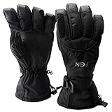 Padida Ski Gloves , With Windproof ,Breathable And Waterproof Protection,Outdoor Ski Snow Snowboard Gloves ,Winter Warm Gloves For Man(Size:L)