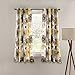 Lush Decor Leah Light Filtering Window Curtain Panels, Pair, 52