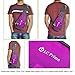 Sling Bag Backpack Chest Shoulder Compact Fanny Sack Satchel Outdoor Bike nylon fabric Purplish-Red, by LC Prime