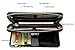 HESHE Wallet Purse for Women Leather Wristlet Wallet Zipper Credit Card Holder Rfid Wallet with Phone Pocket (Black)