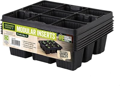 Bosmere N228 Modular Inserts Black Pack of 6 9 Cells Each 54 Cells Total