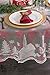 DII 100% Polyester, Machine Washable, Holiday, Snow Village Lace Tablecloth, 70