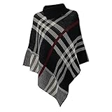 Ladies' Jumper Knitted GPOUNCHO Black One Size
