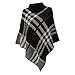 Ladies' Jumper Knitted GPOUNCHO Black One Size