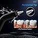 Water Flosser Tips for Model FC256 Not WT128, Water Flosser Replacement Tips, 5 Jet Tips Orthodontic Tip Periodontal Tip Dental Plaque Tip High Pressure Tips, IPX7 Waterproof, 360° Rotation
