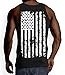 Mens Big White American Flag Tank Top T-shirt