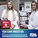First Aid Kit, Premium Emergency Kits - 192 Piece First Aid Supplies for Home Office, Car, Camping Accessories, Survival Gear or Backpacking - Must Haves Medical Kit to Keep Your Family Safe