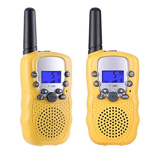 Toys for 3-12 Year Old Boys, Teen Girl Gifts, Selieve Walkie Talkies for Kids Teen Boy Gifts Birthday (1 Pair, Yellow)