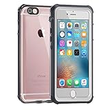 iPhone 6 Waterproof Case, FITFORT Clear IP68 Certified Extreme Durable Underwater Waterproof Shockproof Full Sealed Cover Perfectly Fit for iPhone 6S/6 (White&Crystal)