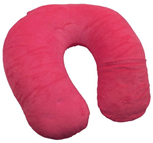 AMC Multi Function Travel Pillow/Stand for Ipad Tablet Ereader, Tropital Pink - Thumbnail 3